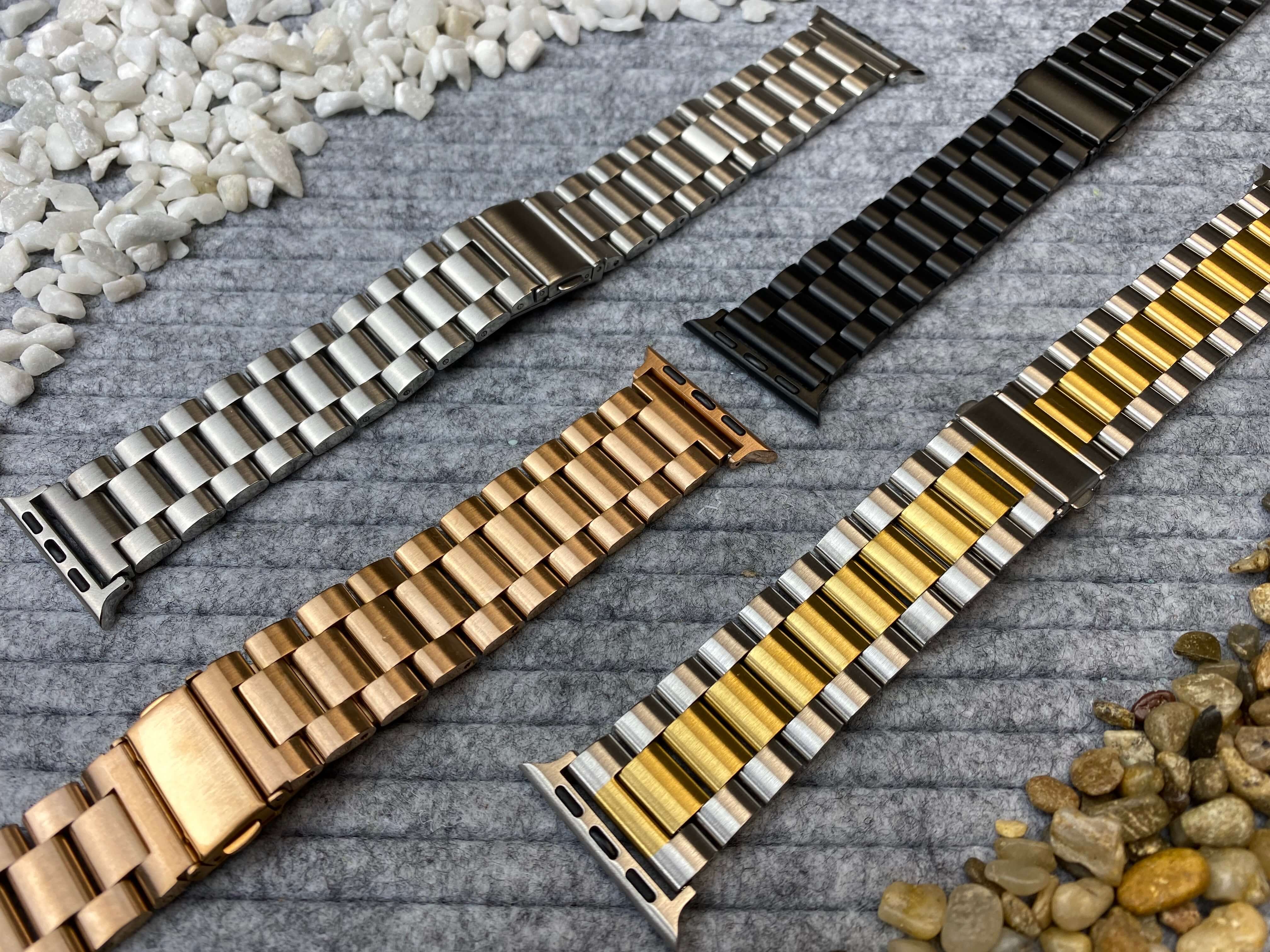 Gliederarmband Round für Apple Watch