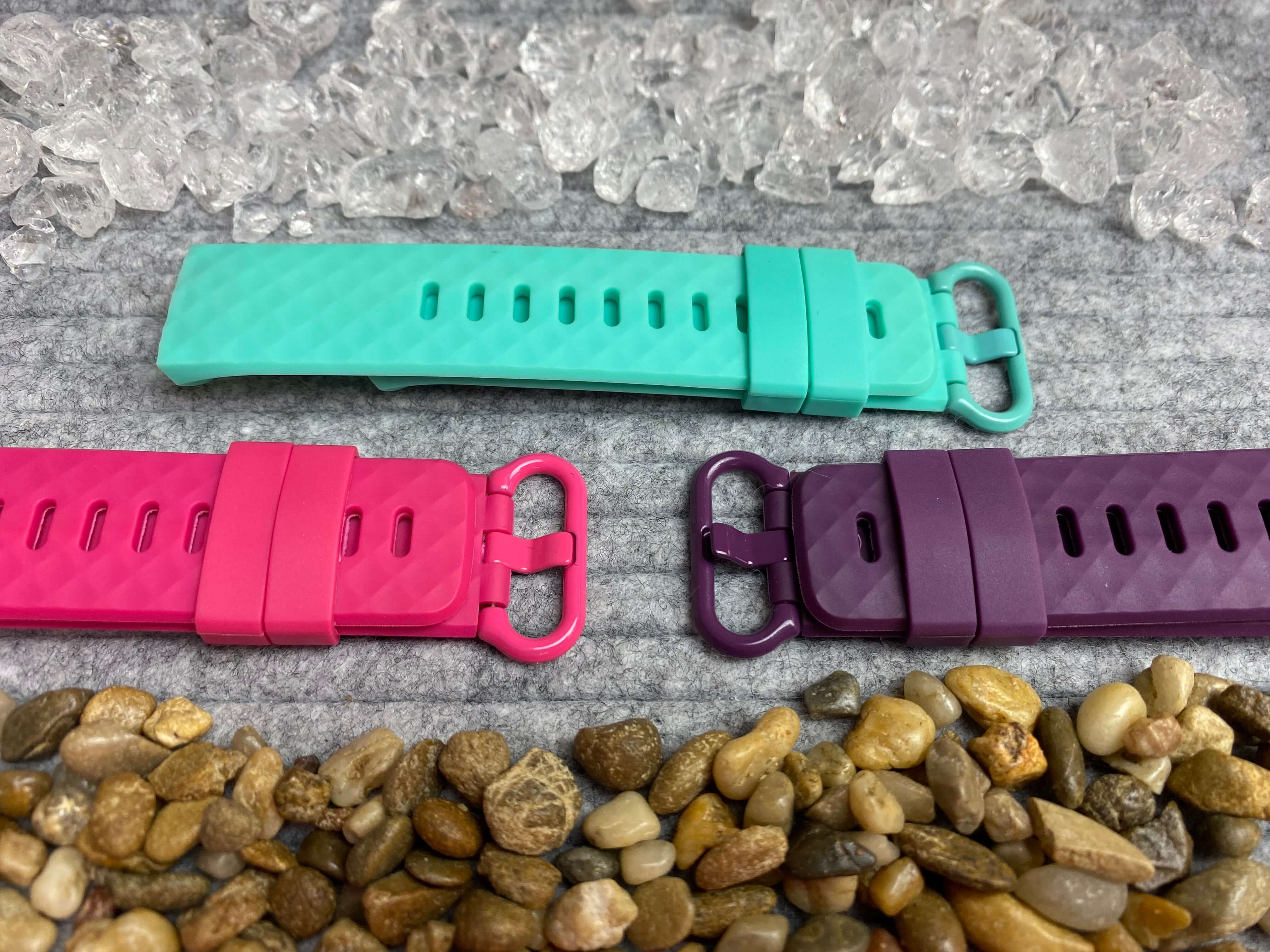 Silikonband Wabenoptik für Fitbit Charge 3 / 4