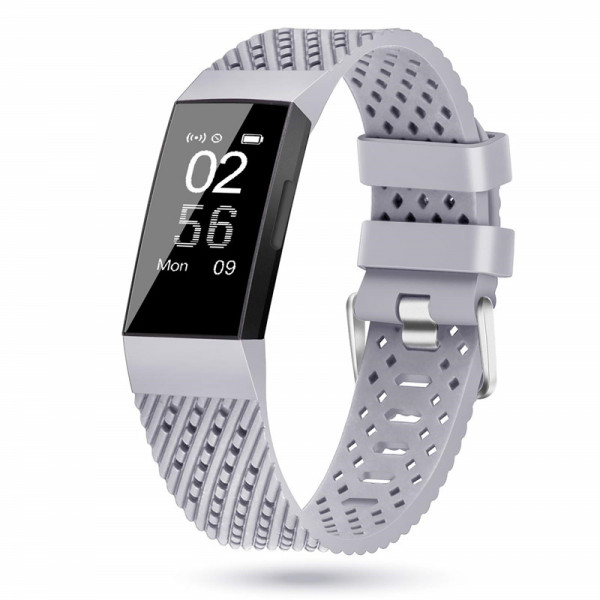 Silikonband Netzstruktur für Fitbit Charge 3 / 4